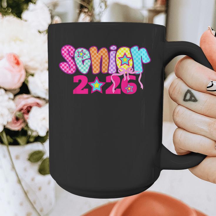 Graduation Class Of 2026 Senior Pink Coquette Bow 2026 Grade Graphic Print Coffee Mug