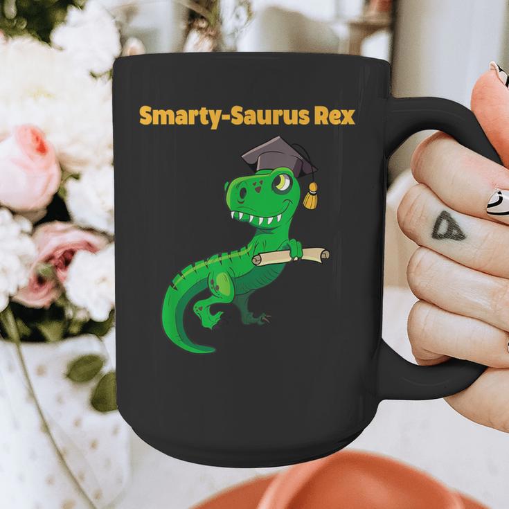 Graduation Dinosaur Smarty Saurus Rex Diploma Dinosaur Graphic Print Coffee Mug