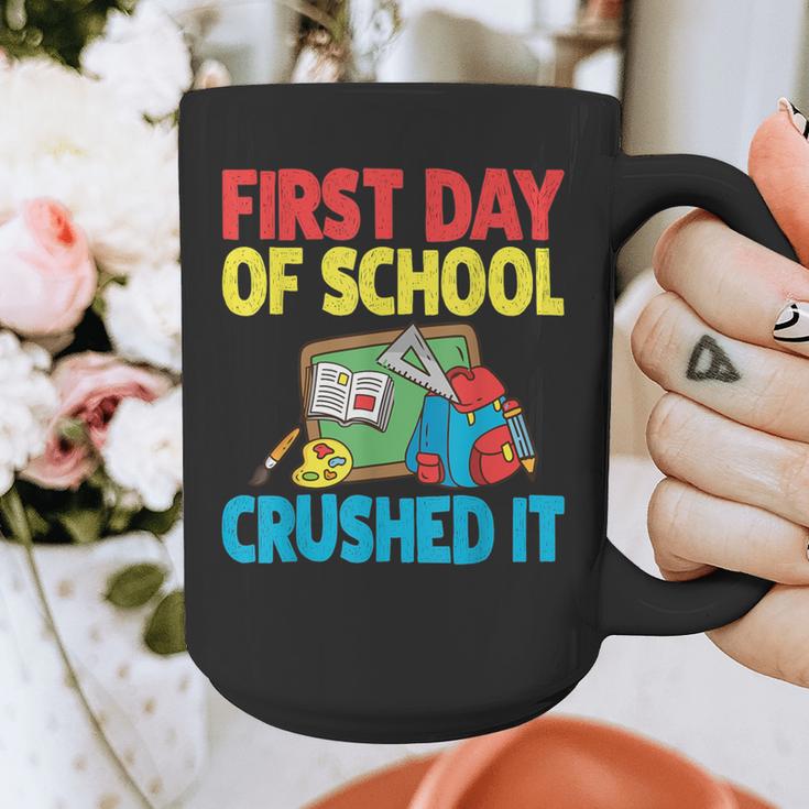 Graduation First Day Of School Crushed It Graphic Print Coffee Mug