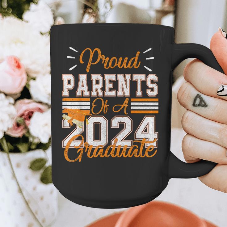 Graduation Proud Parents Of a 2024 Graduate For Mom And Dad Graphic Print Coffee Mug