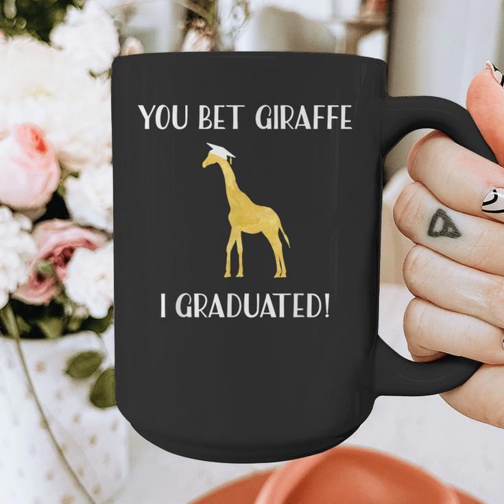 Graduation Shirt You Bet Giraffe I Graduated Pun Graphic Print Coffee Mug