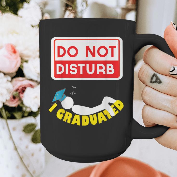 Graduation Shirt High School And College Sleepy Graduates Graphic Print Coffee Mug