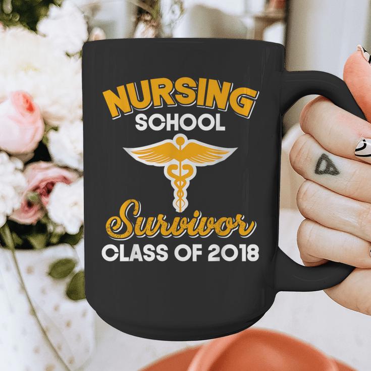 Graduation Shirt Nursing School Survivor Class Of 2018 Tee Graphic Print Coffee Mug