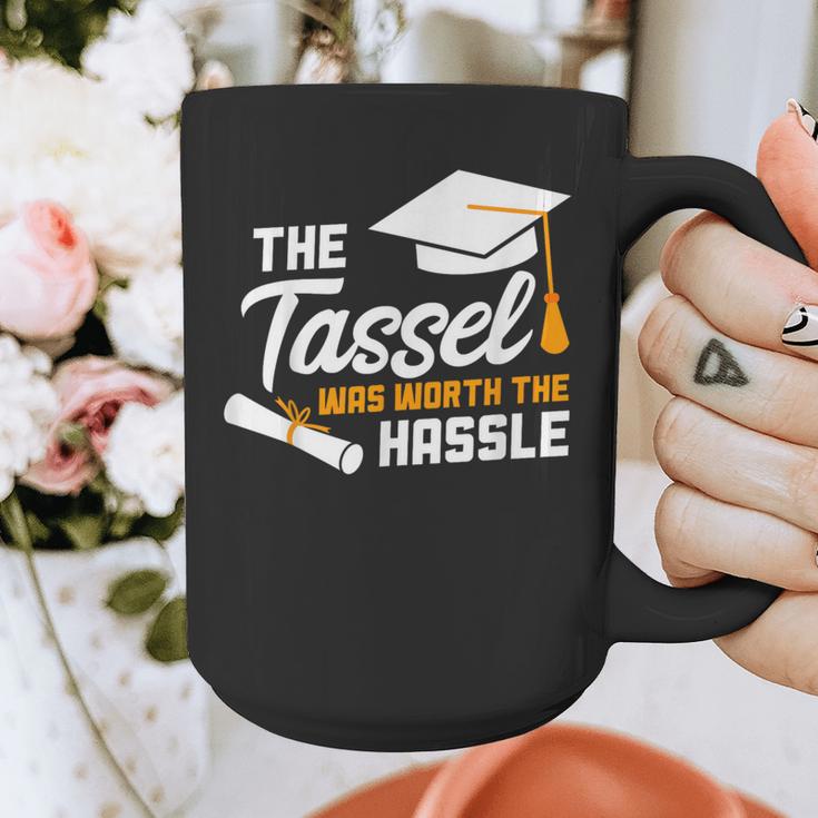 GraduationShirt Tassel Was Worth The Hassle Tee Graphic Print Coffee Mug