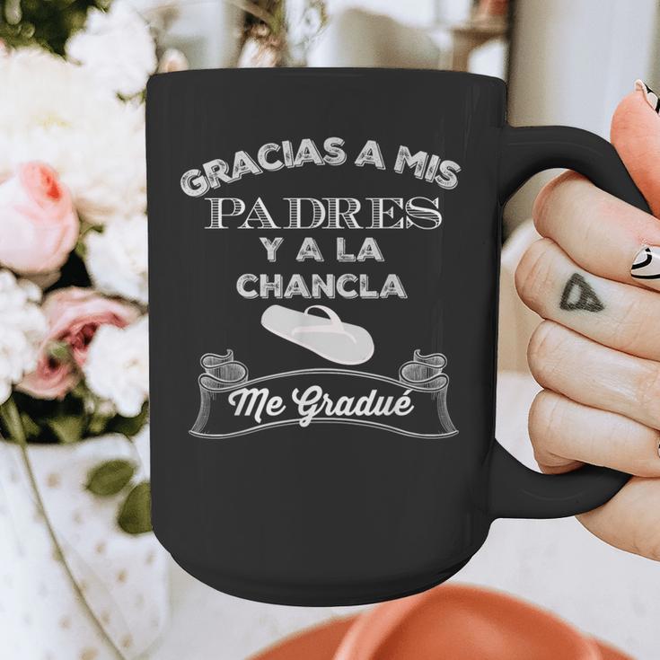Graduation s Gracias a Mis Padres y a La Chancla Graphic Print Coffee Mug