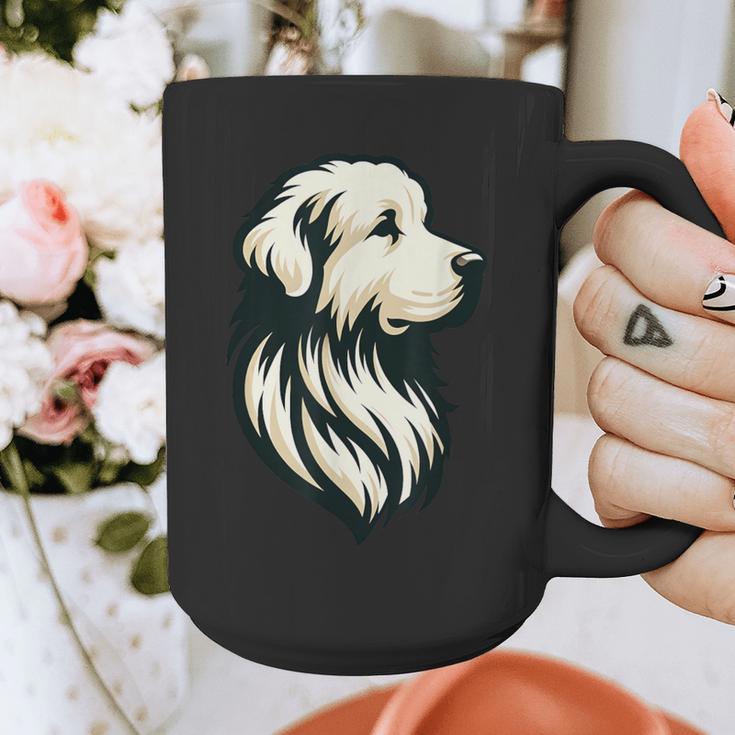 Great Pyrenees Pyr Minimalist Simple Dog Mom Dad Boys Girls Graphic Print Coffee Mug