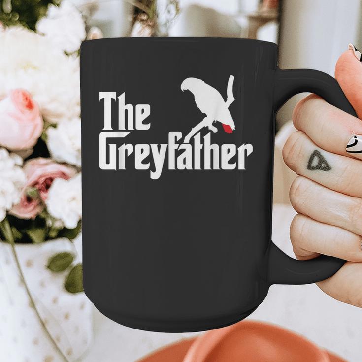 The Greyfather African Grey Parrot Lovers Bird's Dad Graphic Print Coffee Mug The Greyfather African Grey Parrot Lovers Bird's Dad Graphic Print Coffee Mug