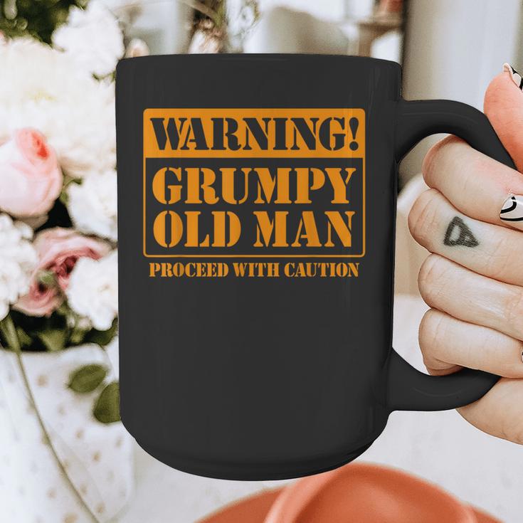 Grumpy Old Man Tee Shirt For Grandfathers Dads Father's Day Graphic Print Coffee Mug