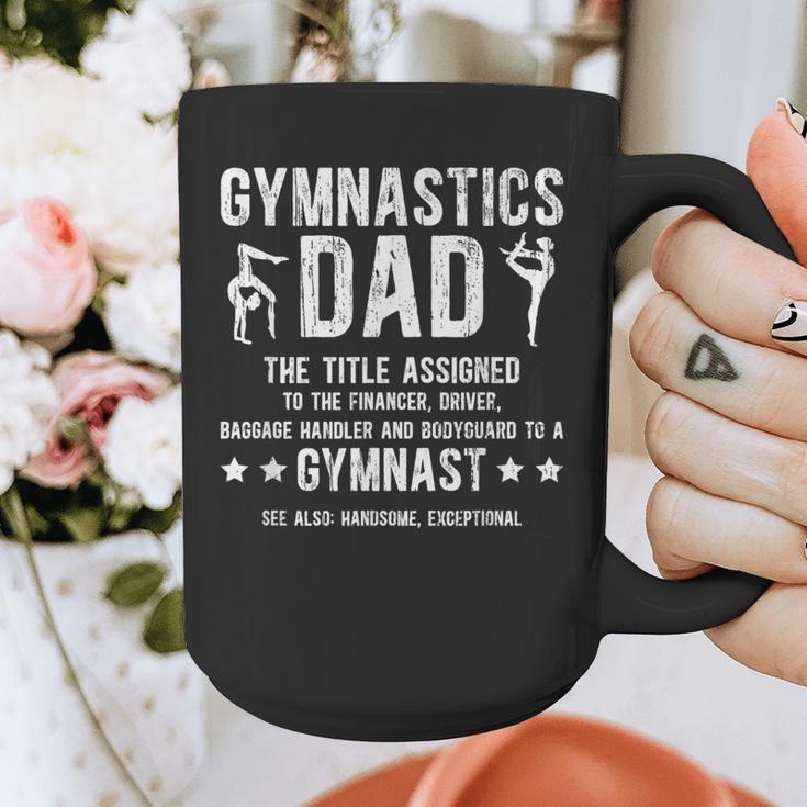 Gymnastics Dad Definition Gymnastics Father Of A Gymnast Dad Graphic Print Coffee Mug