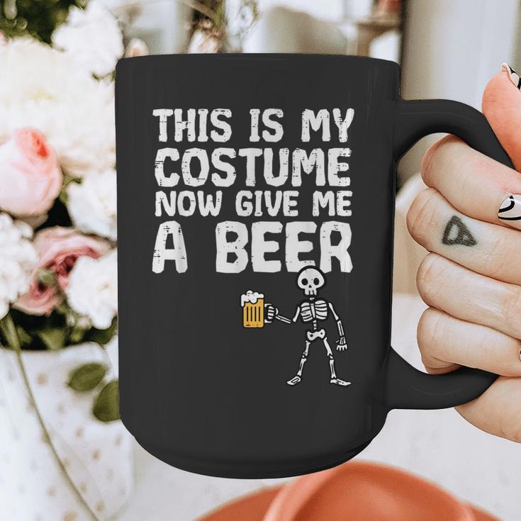Halloween This Is My Costume Give Me Skeleton Dad Men Graphic Print Coffee Mug