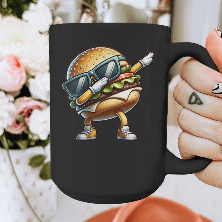 Hamburger Dabbing Kids Men Women Dab Dance Cheeseburgers Dad Graphic Print Coffee Mug Hamburger Dabbing Kids Men Women Dab Dance Cheeseburgers Dad Graphic Print Coffee Mug