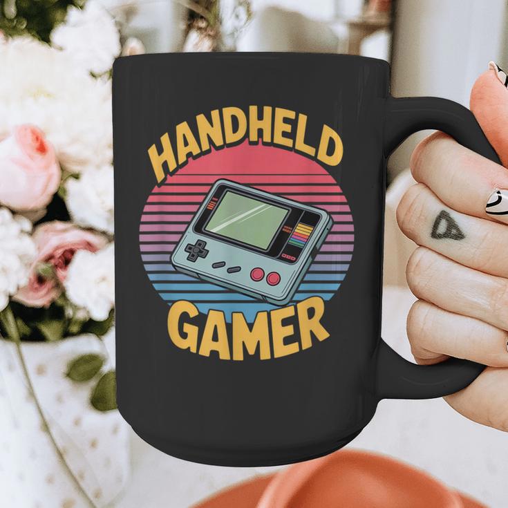 Handheld Gamer Retro Portable Console Nostalgia Graphic Print Coffee Mug