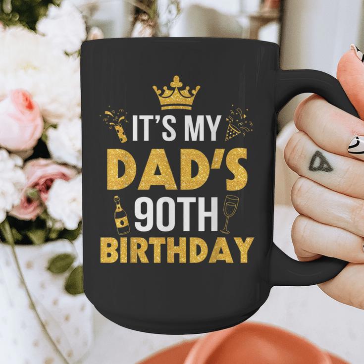 Happy Father Daddy 90 Years Old It's My Dad's 90th Birthday Graphic Print Coffee Mug