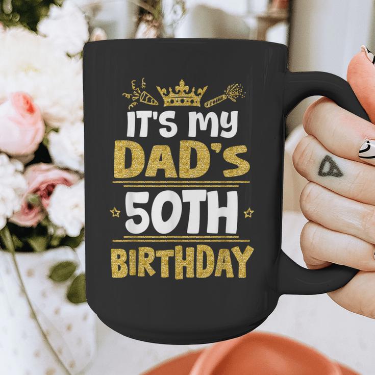 Happy It's My Dad's 50th Birthday 1975 50 Years Old Graphic Print Coffee Mug