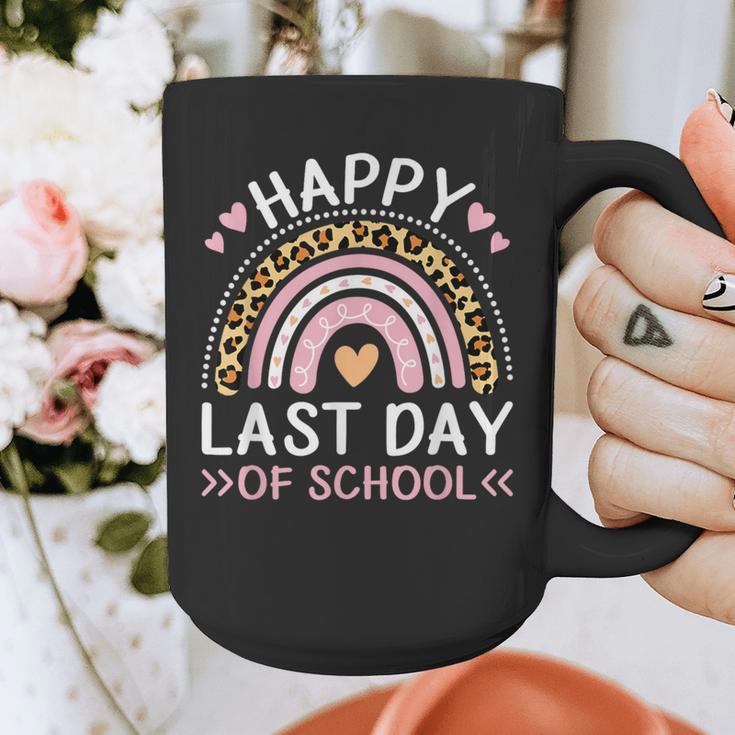 HAPPY LAST OF DAY SCHOOL Rainbow Teacher Student Graduation Men Women Girls Kids Graphic Print Coffee Mug