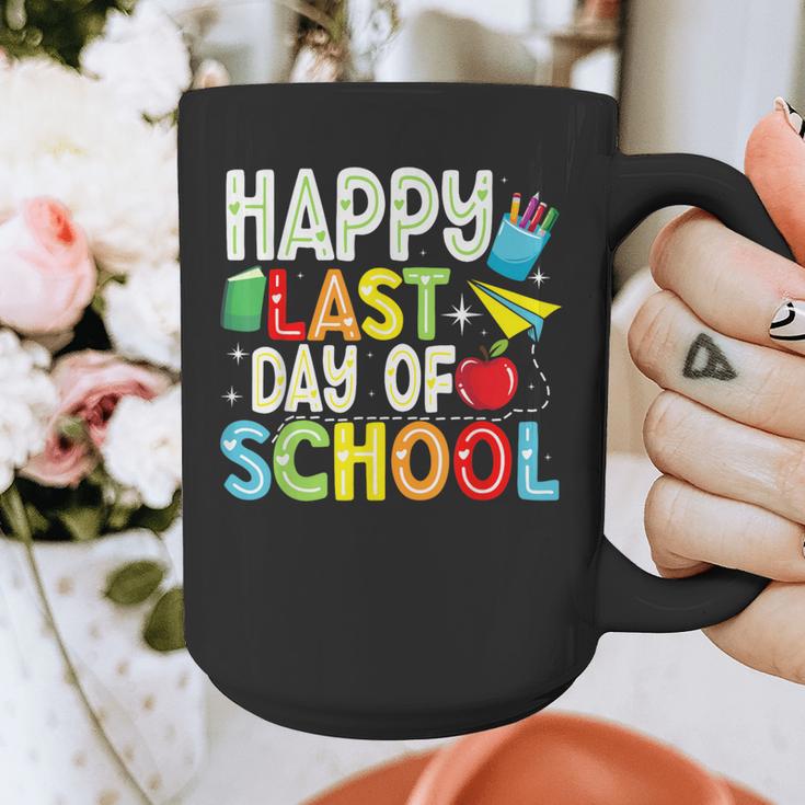 Happy Last Day Of School Teacher Kids Boys Girls Graduation Graphic Print Coffee Mug
