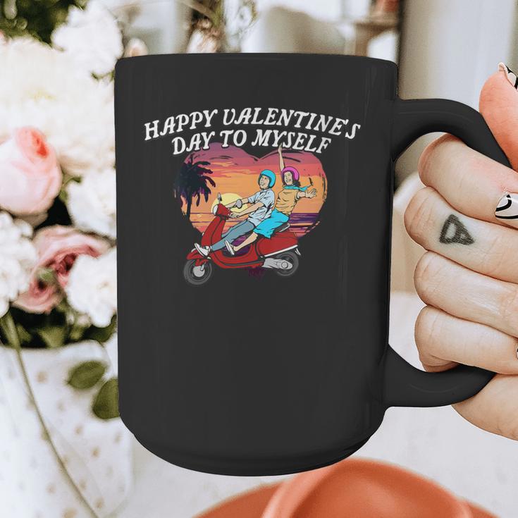 Happy Valentines Day To Myself Introvert Humor Graphic Print Coffee Mug Happy Valentines Day To Myself Introvert Humor Graphic Print Coffee Mug