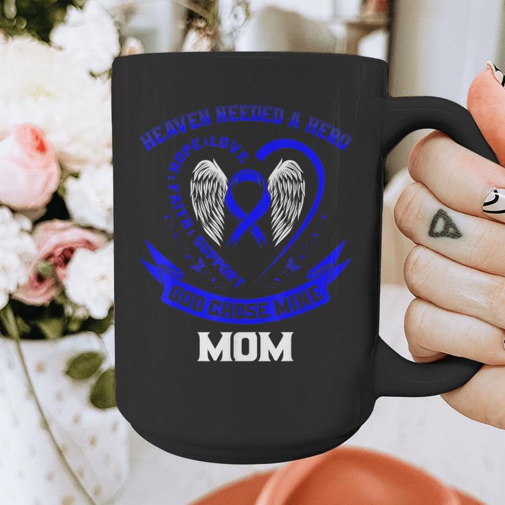 Heaven Need a Hero Colon Cancer Awareness In Memory Of Mom Graphic Print Coffee Mug