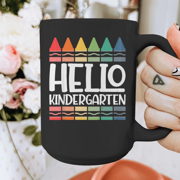 Hello Kindergarten First Day Back To School Graduation Graphic Print Coffee Mug