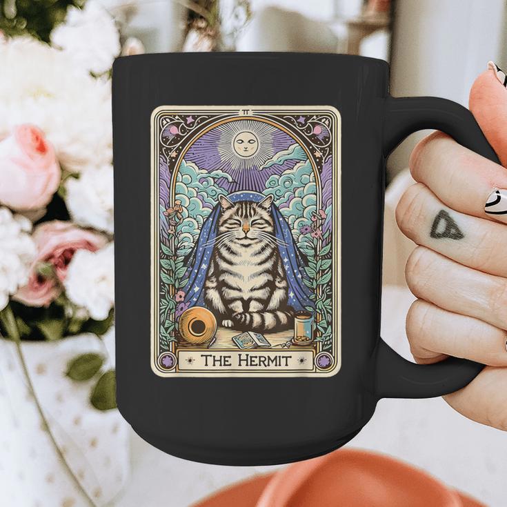 The Hermit Cat Tarot Card Introvert By Georgi Graphic Print Coffee Mug The Hermit Cat Tarot Card Introvert By Georgi Graphic Print Coffee Mug