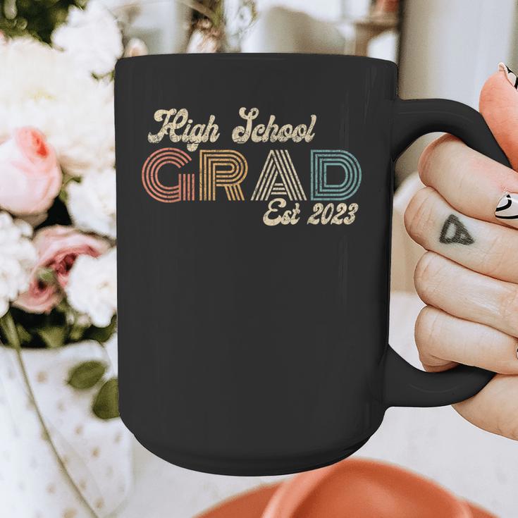 High School Grad 2023 Class Of 2023 Retro Graduation Done Graphic Print Coffee Mug
