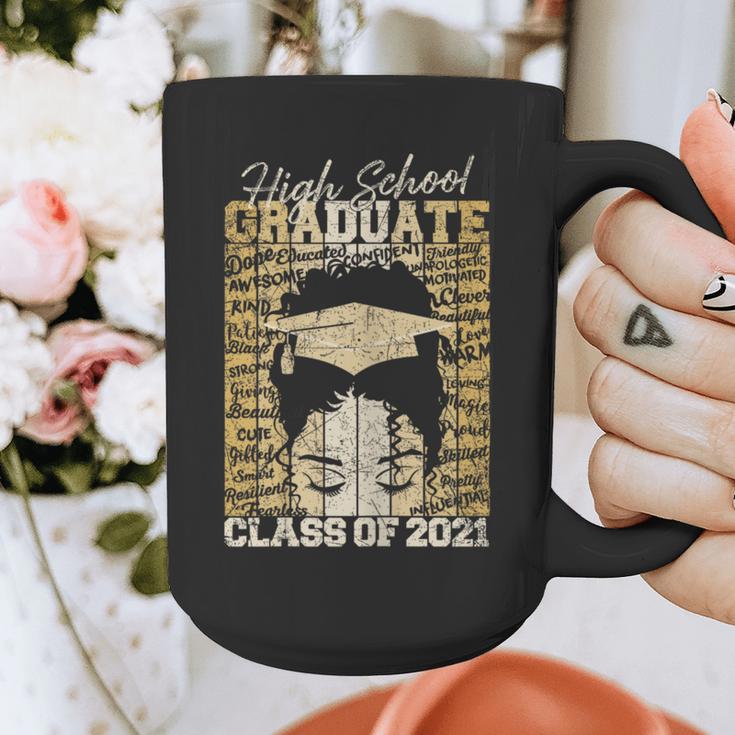 High School Graduate Queen Class Of 2021 Graduation Graphic Print Coffee Mug