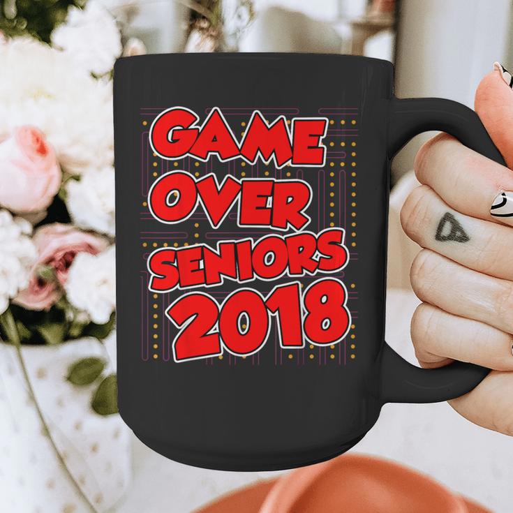 High School Graduation Tshirt Game Over Senior Class Of 2018 Graphic Print Coffee Mug