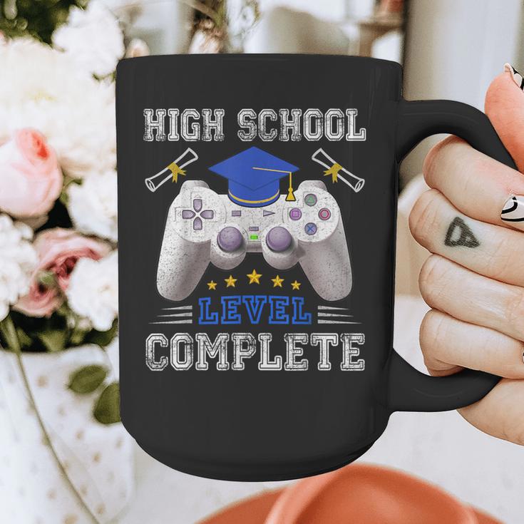 High School Level Complete Class Of 2025 Graduation Graphic Print Coffee Mug