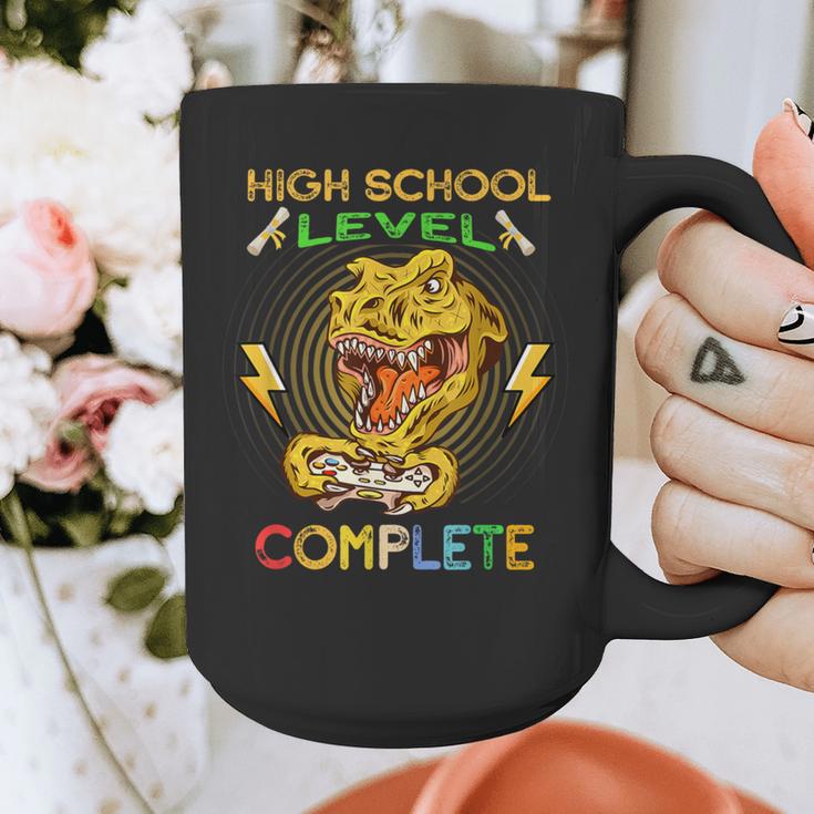 High School Level Complete Gamer Graduation Dinosaur 2021 Graphic Print Coffee Mug