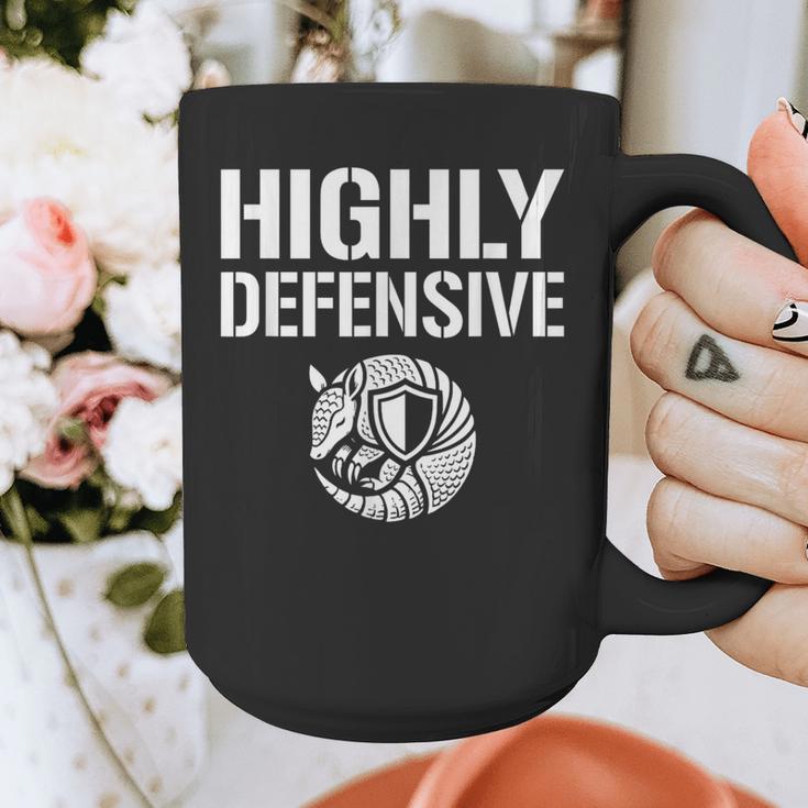 Highly Defensive Armadillo Shield Introvert Boundaries Graphic Print Coffee Mug Highly Defensive Armadillo Shield Introvert Boundaries Graphic Print Coffee Mug