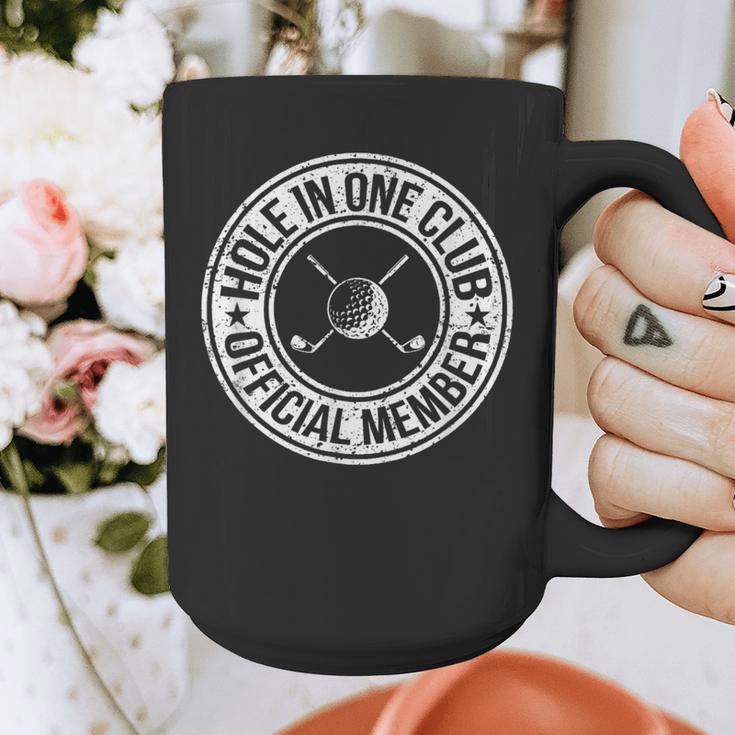 Hole In One Golf Dad & Cart Golfer Graphic Print Coffee Mug