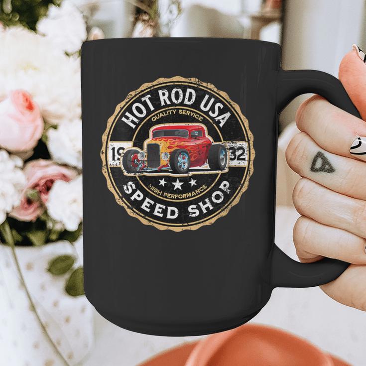 Hotrod Custom Car Automotive Nostalgia Distressed Graphic Print Coffee Mug Hotrod Custom Car Automotive Nostalgia Distressed Graphic Print Coffee Mug