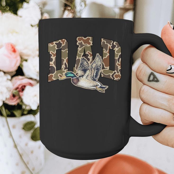 Hunting Dad Duck Camouflage Camo Preppy Camo Dad Camo Graphic Print Coffee Mug