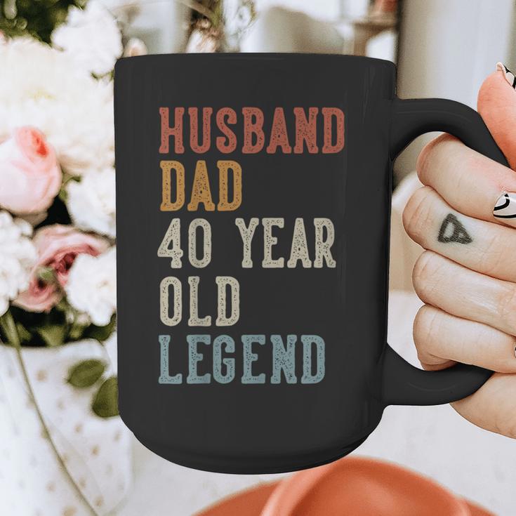 Husband Dad 40 Year Old Legend 40th Birthday Graphic Print Coffee Mug Husband Dad 40 Year Old Legend 40th Birthday Graphic Print Coffee Mug