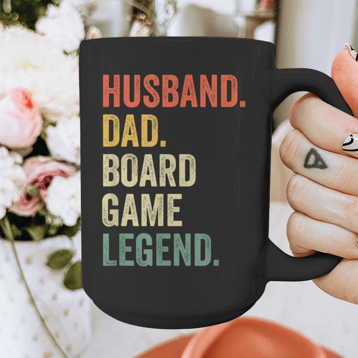 Husband Dad Board Game Night Legend Father Vintage Graphic Print Coffee Mug