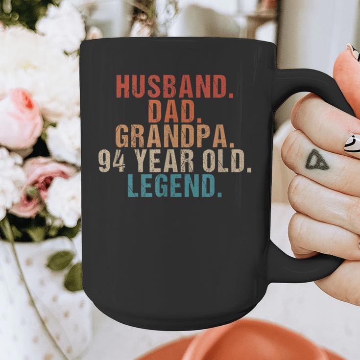 Husband Dad Grandpa 94 Year Old Legend 94th Bday Men Graphic Print Coffee Mug