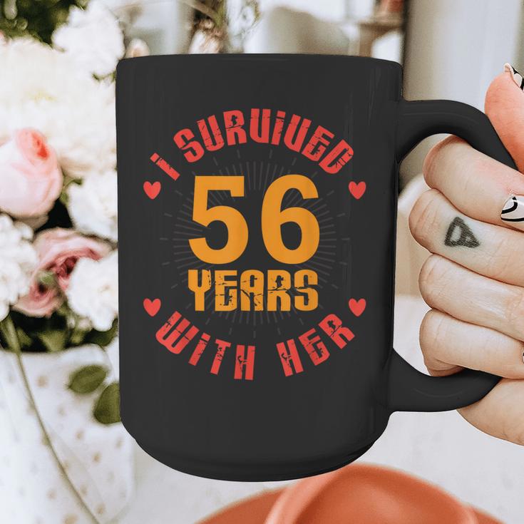 Husband I Survived 56 Years With Her Wife Marriage Memory Graphic Print Coffee Mug Husband I Survived 56 Years With Her Wife Marriage Memory Graphic Print Coffee Mug