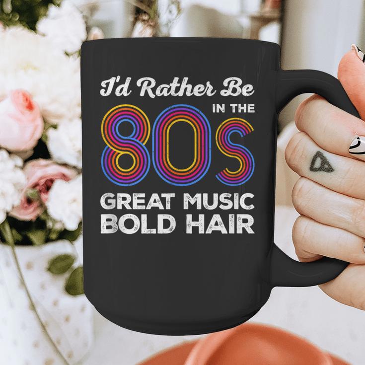 I'd Rather Be In The 80s Iconic Music Nostalgia Vintage Graphic Print Coffee Mug