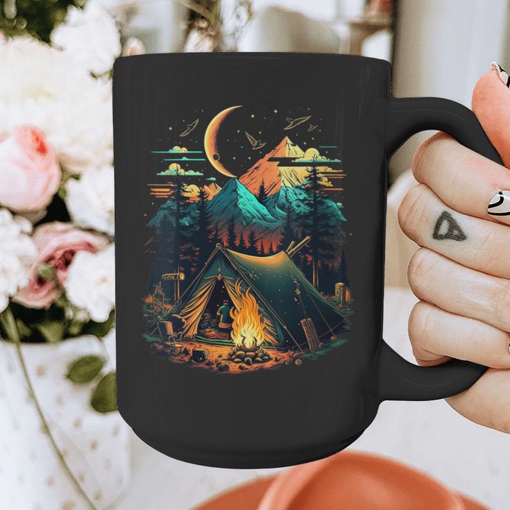 Id Rather Be Camping Great Outdoors Love Glamping Introvert Graphic Print Coffee Mug
