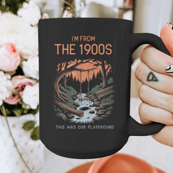 I'm From The 1900s This Was Our Playground Retro Graphic Print Coffee Mug