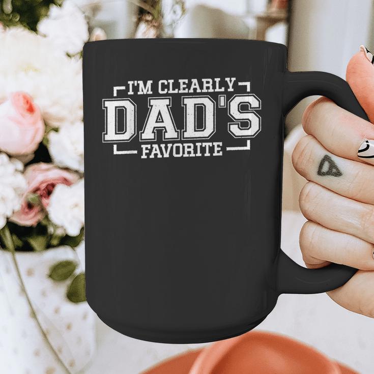 I'm Clearly Dad's Favorite Favorite Child And Favorite Son Graphic Print Coffee Mug