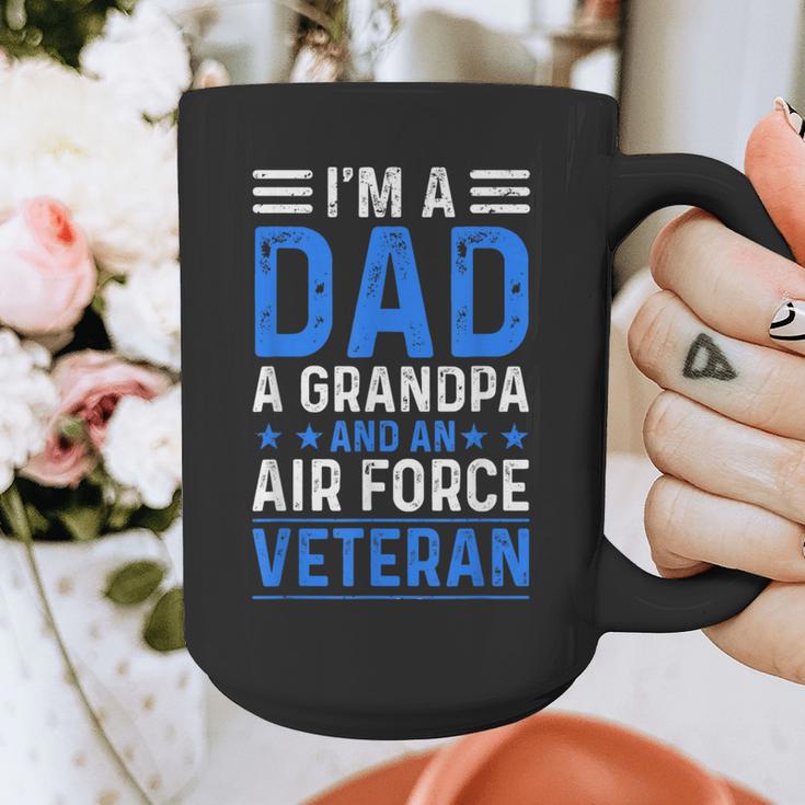 I’m A Dad Grandpa Air Force Veteran Distressed Graphic Print Coffee Mug