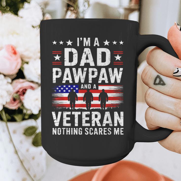 I'm A Dad Pawpaw And A Veteran Shirt Men Grandpa Fathers Day Graphic Print Coffee Mug