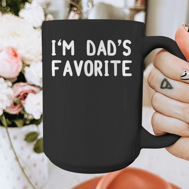 I'm Dad's Favorite Tee Sarcastic Humor T-Shirt Graphic Print Coffee Mug
