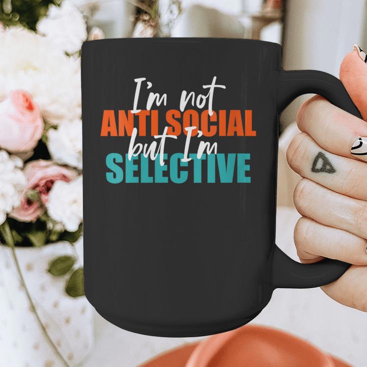 I'm Not Anti-Social But I'm Selective Introvert Graphic Print Coffee Mug