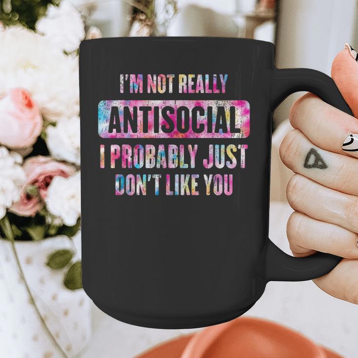 I'm Not Antisocial I Probably Just Don't Like You Introvert Graphic Print Coffee Mug I'm Not Antisocial I Probably Just Don't Like You Introvert Graphic Print Coffee Mug