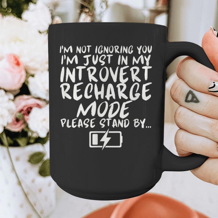 I'm Not Ignoring You I'm Just In My Introvert Recharge Mode Graphic Print Coffee Mug