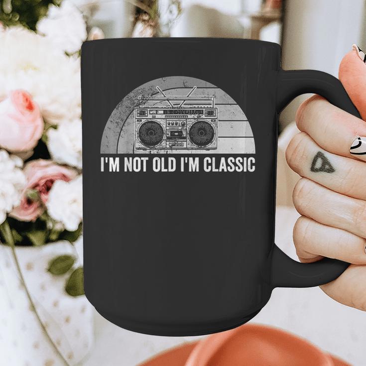 I'm Not Old I'm Classic Retro Boombox Nostalgia Graphic Print Coffee Mug