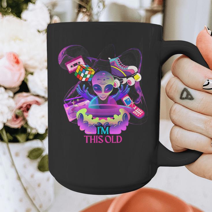 I’m This Old Retro 80s Nostalgia Alien Graphic Print Coffee Mug
