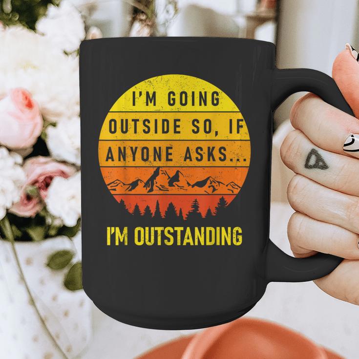 I'm Outstanding Retro Introvert Mountain Trip Lover Graphic Print Coffee Mug I'm Outstanding Retro Introvert Mountain Trip Lover Graphic Print Coffee Mug